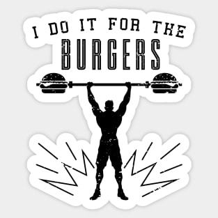 Lift for Burgers - blk Sticker